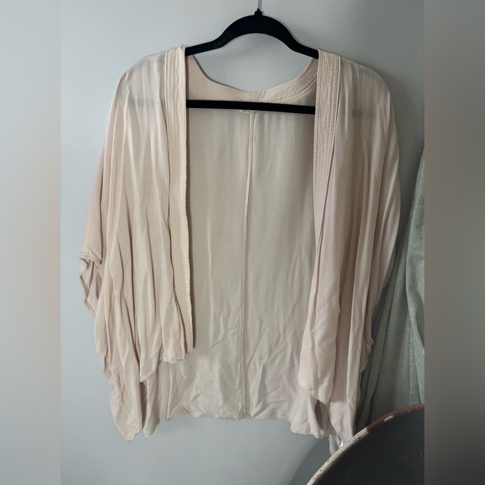 Aritzia Azure Skies Pale Pink Blouse Cardigan